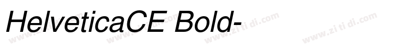 HelveticaCE Bold字体转换